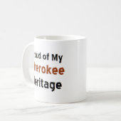 mok van het cherokepatrimonium koffie (Voorkant links)