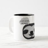  Mok van het Citaat van de Koffie van de Groef van (Voorkant links)