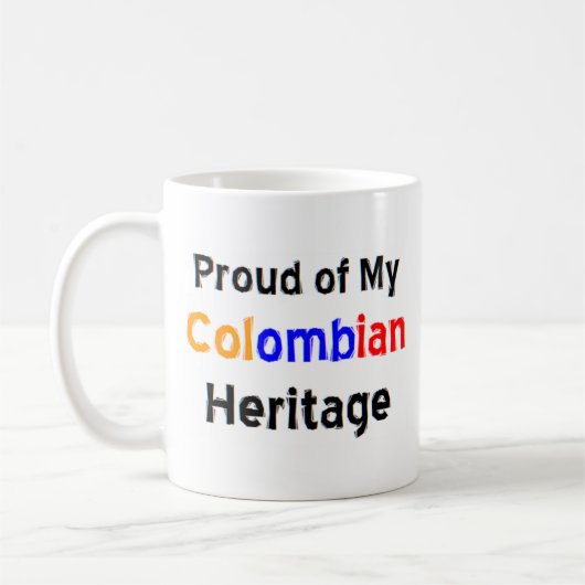 mok van het colombiaanse erfgoed koffie (Links)