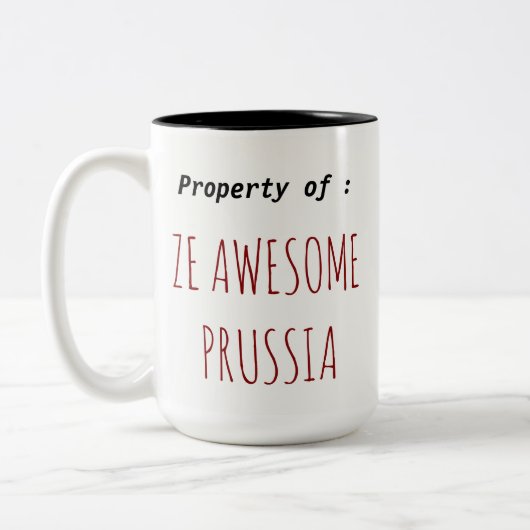 Mok van het Geweldige door Pruisen (Links)