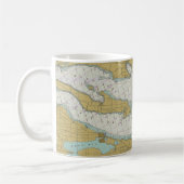 Mok van het grote reisblad Michigan Nautical Chart (Links)
