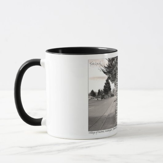 Mok van het historische dorp DuPont (Links)