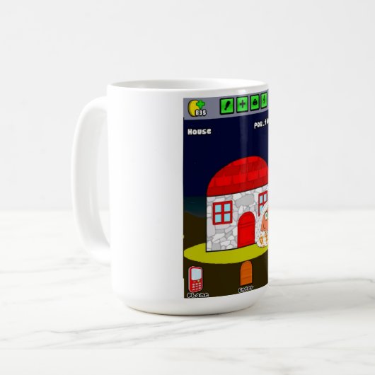 Mok van het Huis van Pou (Voorkant links)