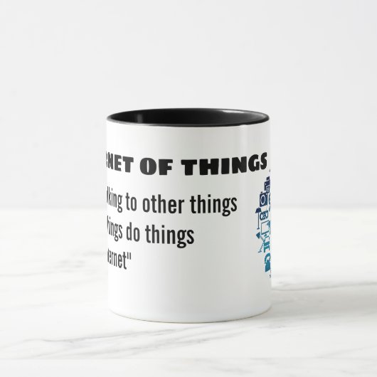 Mok van het internet van dingen IOT (Midden)