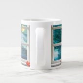 Mok van het Kat van Halloween in de 'T-acht-nachts (Achterkant)