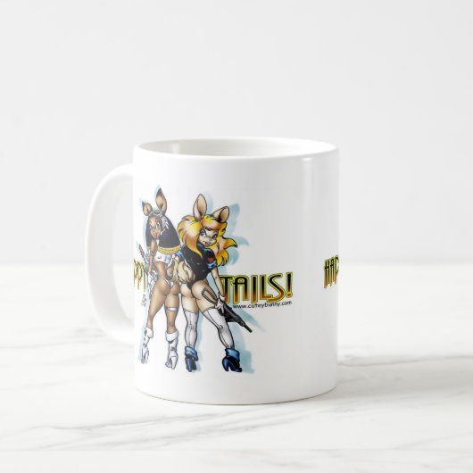 mok van het konijnenhuis! (Voorkant links)