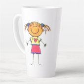 Mok van het kunstwerk van uw kind (Linkerhoek)