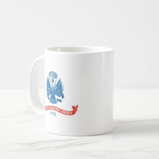 Mok van het leger koffie (Voorkant links)