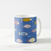 mok van het leven in de oceaan koffie (Voorkant rechts)