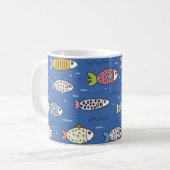 mok van het leven in de oceaan koffie (Voorkant links)