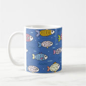 mok van het leven in de oceaan koffie (Links)