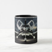 Mok van het luchtvaartkoffie met standvastigheid (Midden)