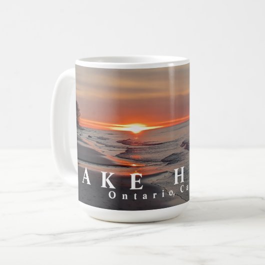 Mok van het meer Huron Coffee (Voorkant links)