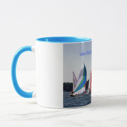 Mok van het meer Okoboji-e-skies (Links)