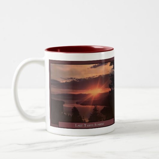 Mok van het meer Tahoe Sunrise Coffee (Links)