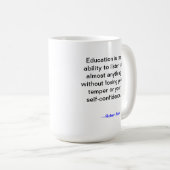 Mok van het onderwijscitaat van Robert Frost (Voorkant rechts)