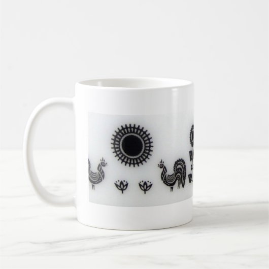 Mok van het Ontwerp, de Mok van het Patroon van h (Links)