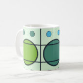 Mok van het ontwerp van de middelbare eeuw koffie (Voorkant links)