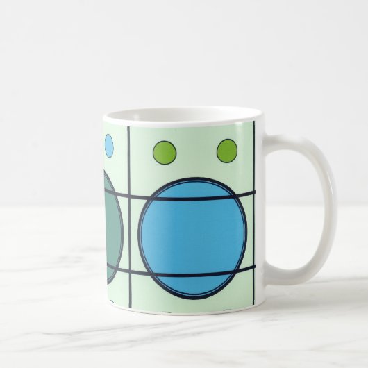Mok van het ontwerp van de middelbare eeuw koffie (Rechts)