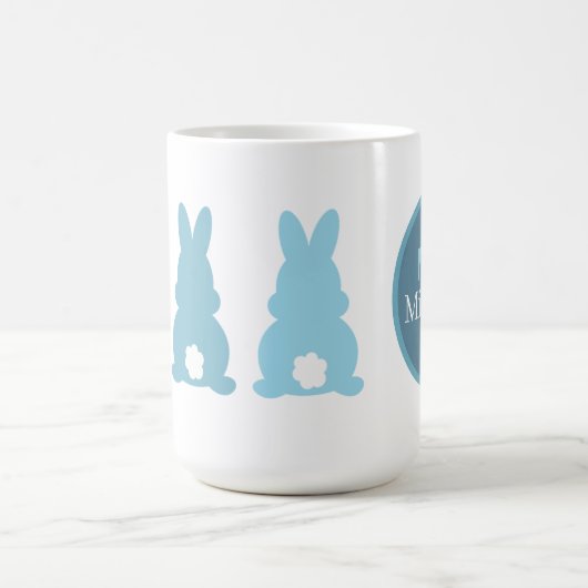 mok van het paaskonijnenmonogram (Center)