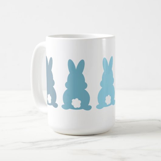 mok van het paaskonijnenmonogram (Voorkant links)