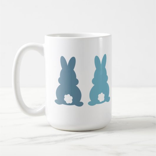 mok van het paaskonijnenmonogram (Links)