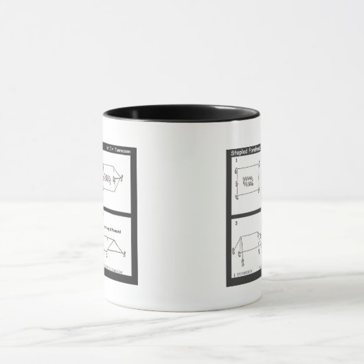 Mok van het papieren vliegtuig (Midden)