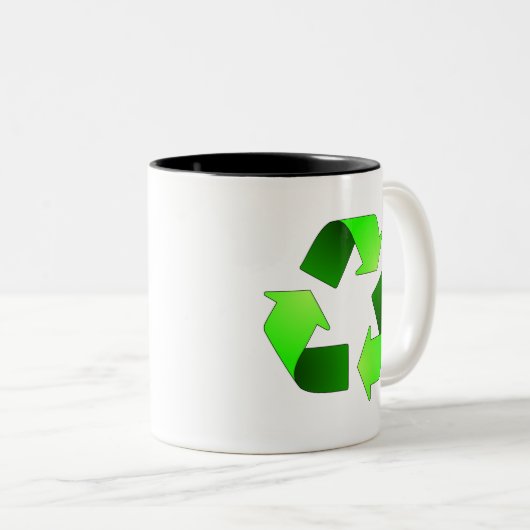 Mok van het recyclingsymbool (Voorkant rechts)