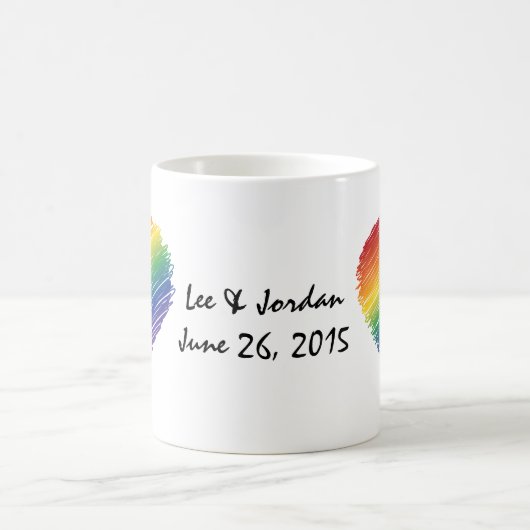 Mok van het regenboogkrabbelhart (Center)