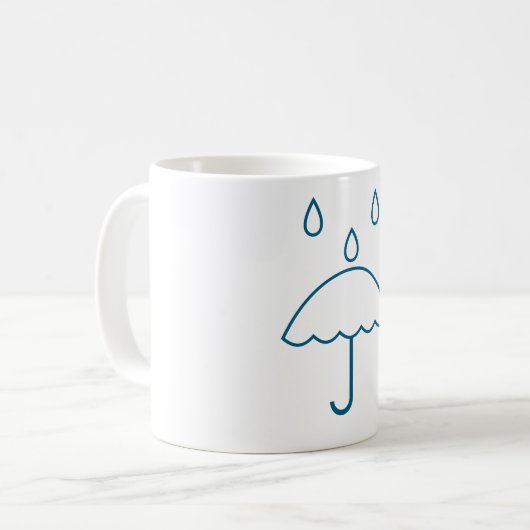 Mok van het regensymbool (Voorkant links)