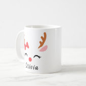 Mok van het rendiergezicht | Aangepaste rendier ke (Voorkant links)