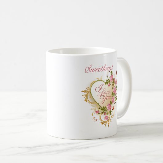 Mok van het roze en het goudmeel (Voorkant rechts)