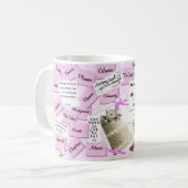 Mok van het Roze Weddenschap Coffee Cup (Voorkant links)