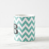 Mok van het seafoam en de zwarte Chevron Monogram (Center)