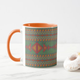 Mok van het Southwest Sagebrush Green Geometric De
