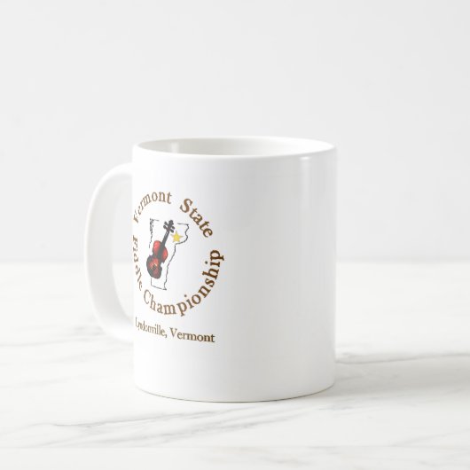Mok van het staatskampioenschap voetbal in Vermont (Voorkant links)