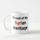 mok van het syrische erfgoed koffie (Links)