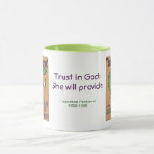 Mok van het tijdschrift "Suffragette" bij vrouwen  (Midden)