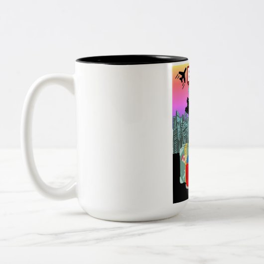 Mok van het uitreisbiljet (Links)