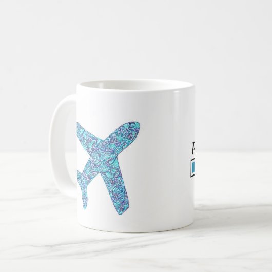 mok van het vliegtuig "Pilot in progress" (Voorkant links)