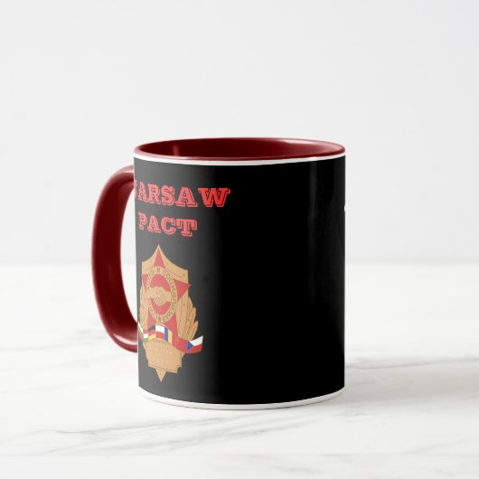 Mok van het Warschaupact Вс ,рша . . . . van het (Voorkant links)