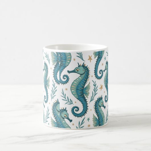 Mok van het zeepaardpatroon (Center)