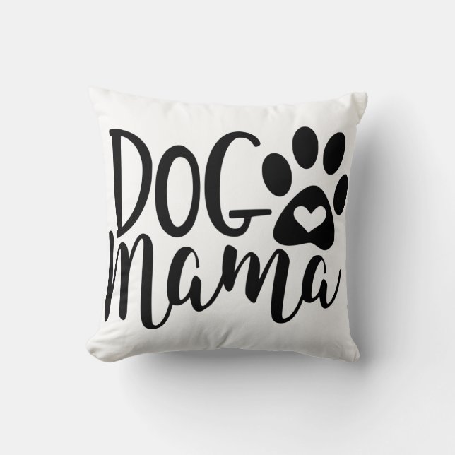 Mok van hondenblokjes met een doekje kussen (Voorkant)