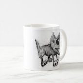 mok van hondenkoffie (Voorkant rechts)