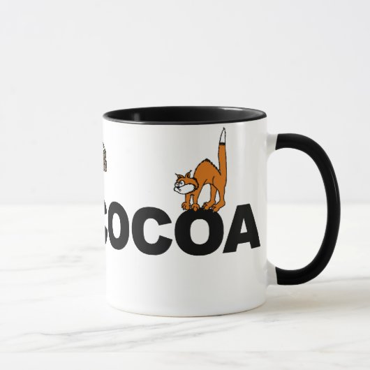 Mok van hot-cacao-Kat (Rechts)