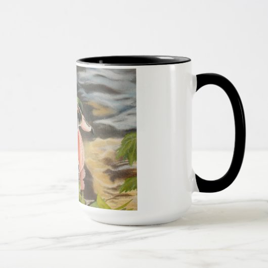 Mok van hout Duck (Rechts)