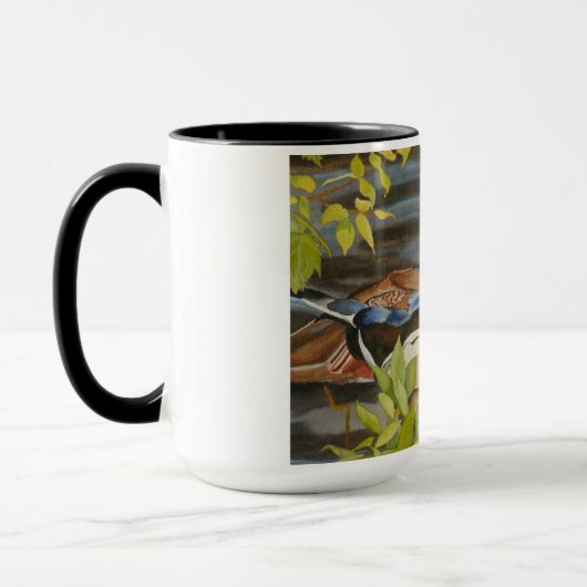 Mok van hout Duck (Links)