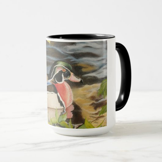 Mok van hout Duck (Voorkant rechts)