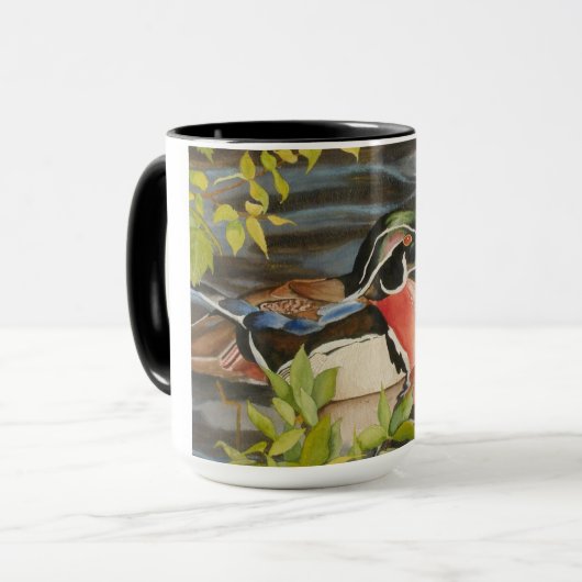 Mok van hout Duck (Voorkant links)