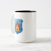 Mok van houtskool (alleen logo) (Voorkant links)